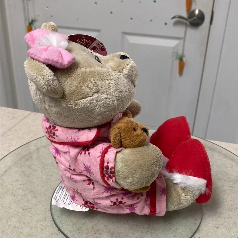 Starbucks Pink Pajama Bearista Bear with Teddy bear coffee